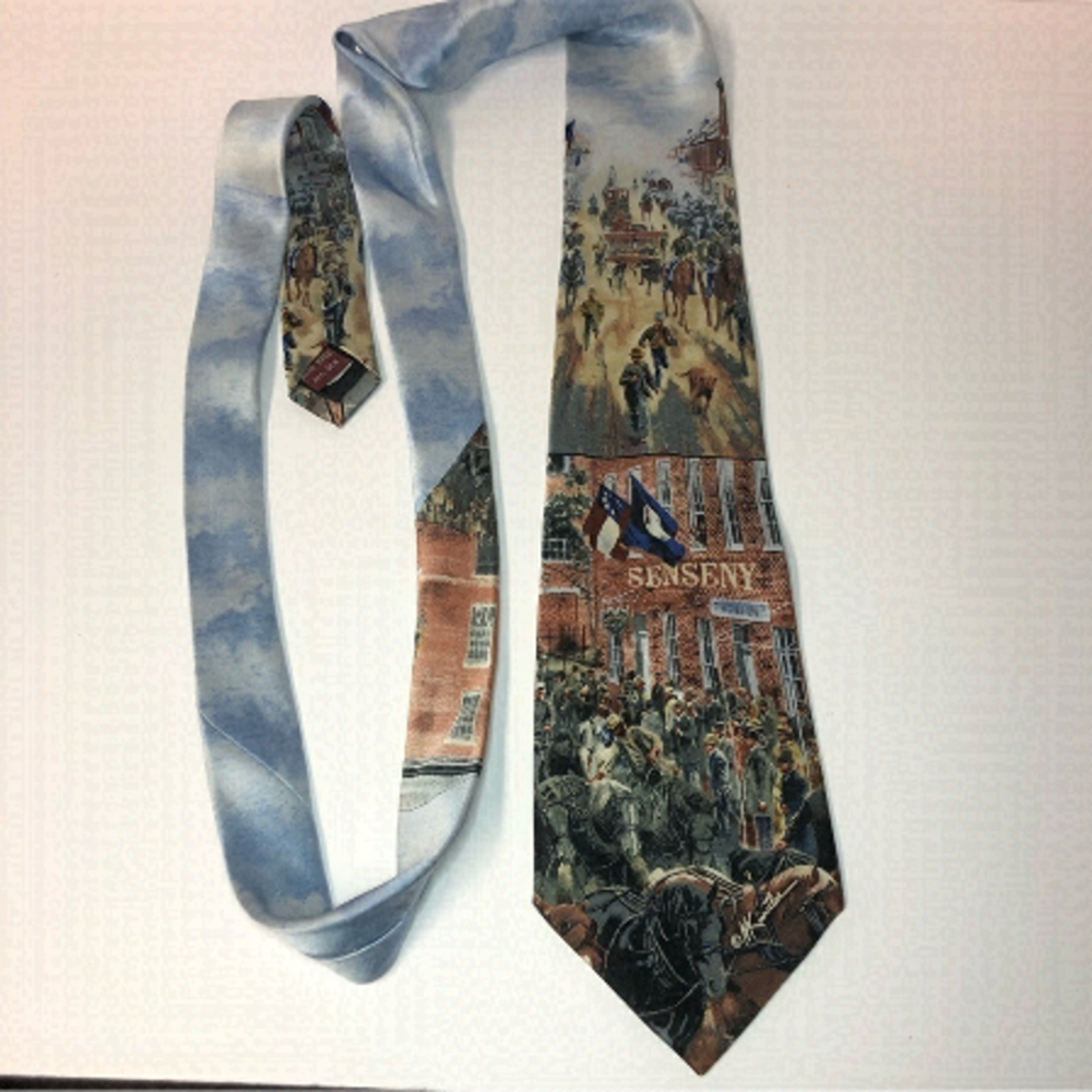 Mort Kunstler Iron Horses Men Of Steel Style #4507 June 1861 Mens 100% Silk Tie